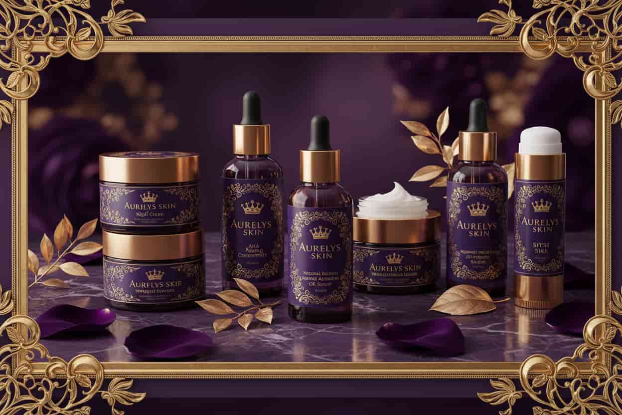 facial skincare products premium natural collection by AURELYS Skin